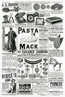 Brooches: Page of Victorian adverts - November 1895