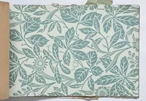 Page from a wallpaper sample book