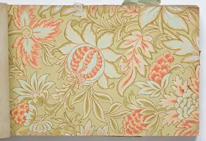 Page from a wallpaper sample book