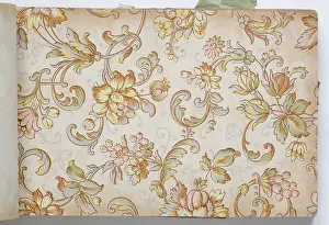Page from a wallpaper sample book