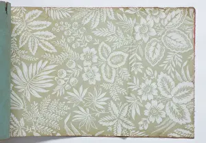 Page from a wallpaper sample book