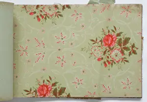 Page from a wallpaper sample book