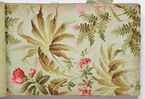 Page from a wallpaper sample book