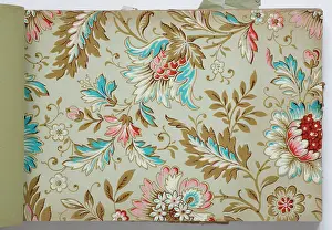 Page from a wallpaper sample book