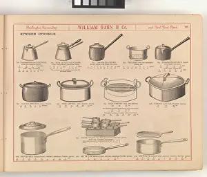 Kitchenware: Page from William Tarn and Co.'s Illustrated Catalogue: wit