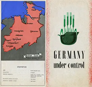 Osnabruck: Two pages of a postwar leaflet about Germany