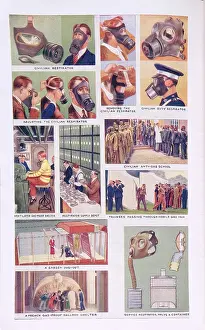 Respirator: Pages from World War Two firefighting manual