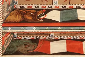 Hilaire: Painted ceiling, Saint-Hilaire-D'Aude Abbey, Saint-Hilaire