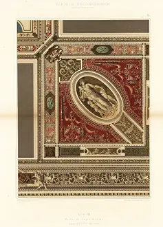 Ernst Ewald: Painted ceiling in the Villa Giulia, Rome, 16th century