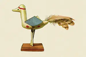 Fairs: Painted Clay Bird
