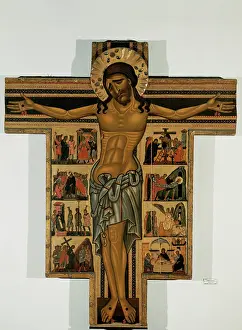 Bardi: Painted cross with stories of