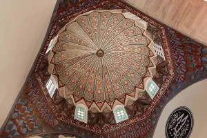 Yesil: Painted dome ceiling, Green Mosque, Bursa, Turkey