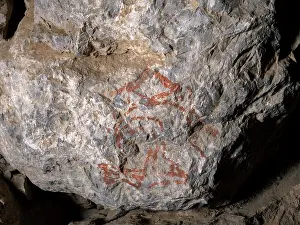 Builder: Painted hieroglyph, Postern gate, Hattusa, Anatolia, Turkey