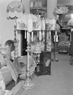 Lampshades: PAINTED LAMPSHADES