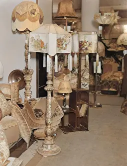 Lampshades: PAINTED LAMPSHADES