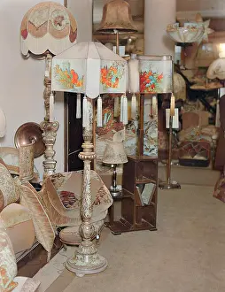 Lampshades: PAINTED LAMPSHADES