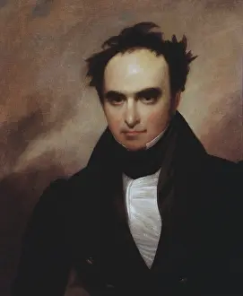 Serve: Painted portrait of politician Daniel Webster