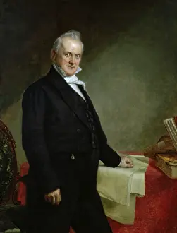 Potus: Painted portrait of President James Buchanan