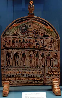 Sceptre: Painted wooden stela of Neswy. Egypt