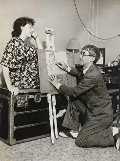 Foujita: The painter Fujita while portraying