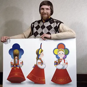 Mascot: Painter Mikhail Veremenko, 1985