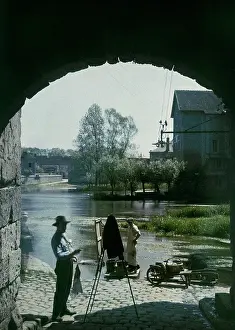 Loing: Painter at Moret-sur-Loing