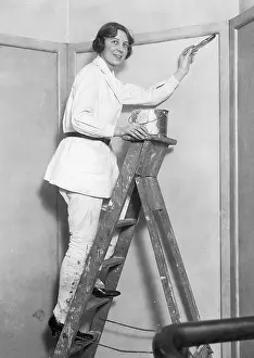 Paints: Painter at work, 1929