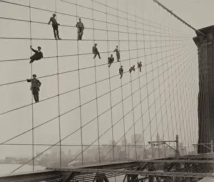Manmade: Painters on the Brooklyn Bridge Suspender Cables