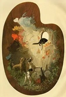 Palette: Painting on an artist's palette