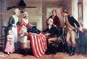 Dunsmore: Painting Of Betsy Ross & The First