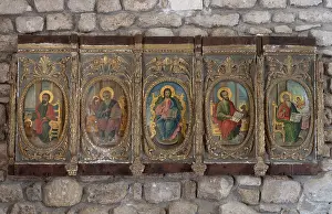 Tetramorph: Painting, Chapel, Chateau de Couches, Couches, Burgundy
