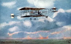 Rheims: A painting of the Curtiss-Herring No 1