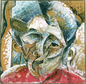 Boccioni: Painting entitled Dynamic Composition with