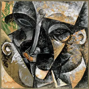 Boccioni: Painting entitled Dynamism of Man's
