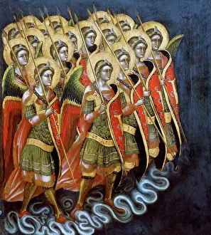 Guariento: Painting of a group of