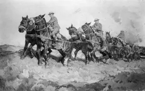 Septimus: Painting by Hs Power, War, WW1