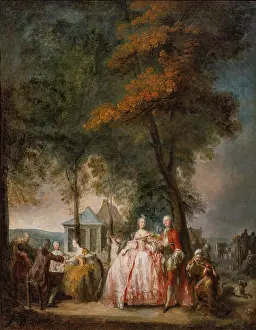 1760: Painting, Musee d'Art Hyacinthe Rigaud, Perpignan, France