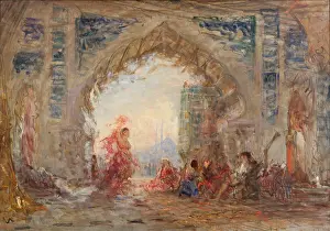 Cheret: Painting, Musee des Beaux Arts, Nice, Provence, France