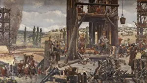 Scaffolding: Painting, Musee de Semur-en-Auxois, Burgundy, France