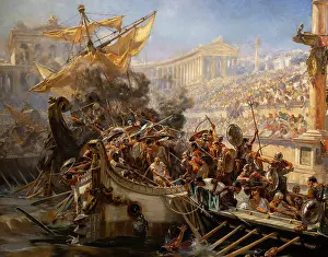 Naumachia: Painting, Museo Ulpiano Checa, Colmenar de Oreja, Madrid