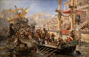 Naumachia: Painting, Museo Ulpiano Checa, Colmenar de Oreja, Madrid