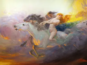 Helios: Painting, Museo Ulpiano Checa, Colmenar de Oreja, Madrid