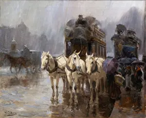 Downpour: Painting, Museo Ulpiano Checa, Colmenar de Oreja, Madrid