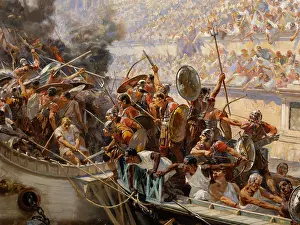 Naumachia: Painting, Museo Ulpiano Checa, Colmenar de Oreja, Madrid