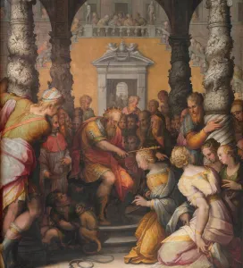 Ahasuerus: Painting, Palazzo Vecchio, Florence, Tuscany, Italy