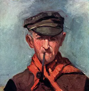 Esser: Painting of a Pipe Smoking Man