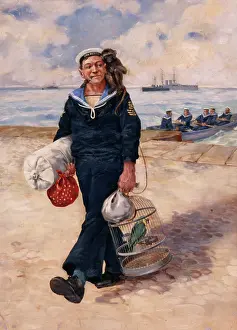 Shipmates: Painting of a sailor