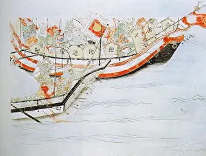 1846: Painting scrolls on the Mongol invasions in Japan