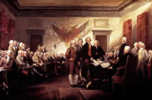 Ple001: Painting Of The Signing Of The Declaration Of Independence J