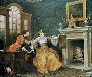 Solutions: Painting by William Hogarth the Lady's Last Stake